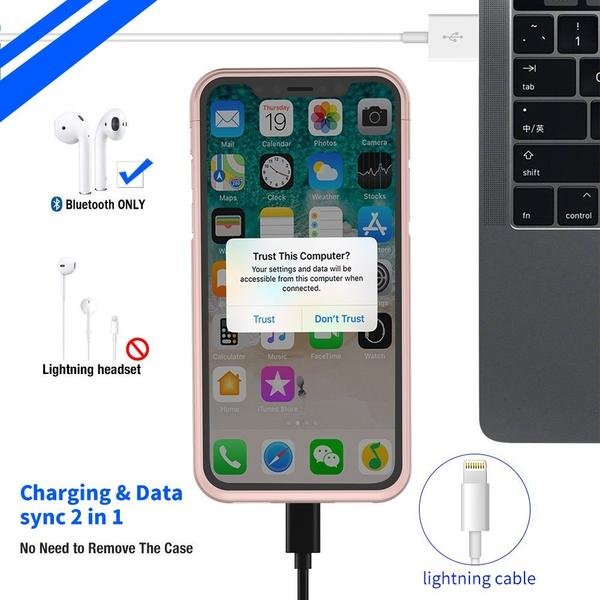 iPhone XR POWER X Battery Case 4200mAh With Magnetic Kickstand