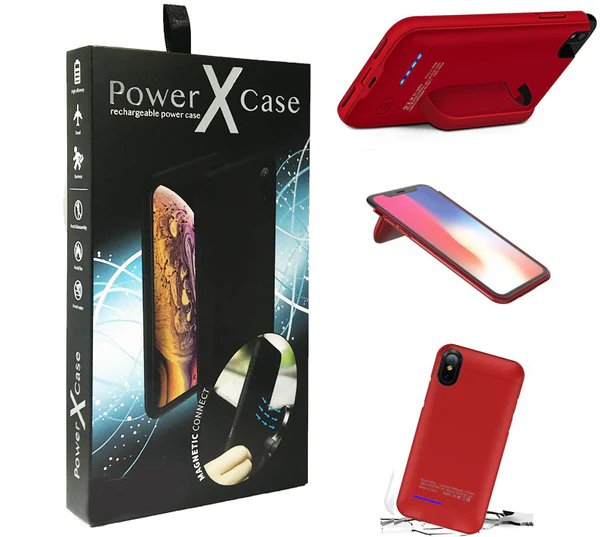 iPhone XR POWER X Battery Case 4200mAh With Magnetic Kickstand