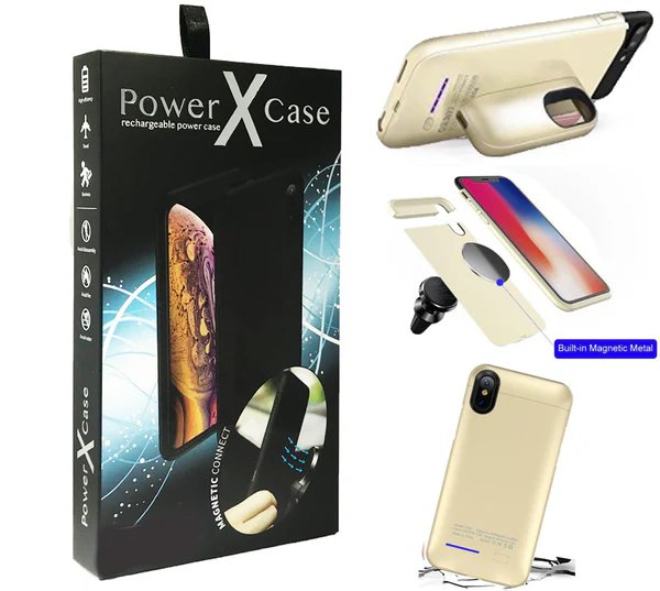 iPhone XR POWER X Battery Case 4200mAh With Magnetic Kickstand